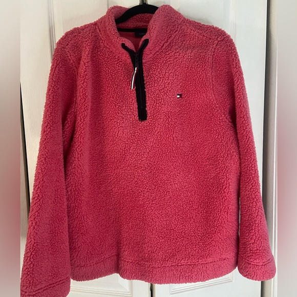 TOMMY HILFIGER Women's Sherpa 1/4-Zip Pullover Jacket - Picture 2 of 6